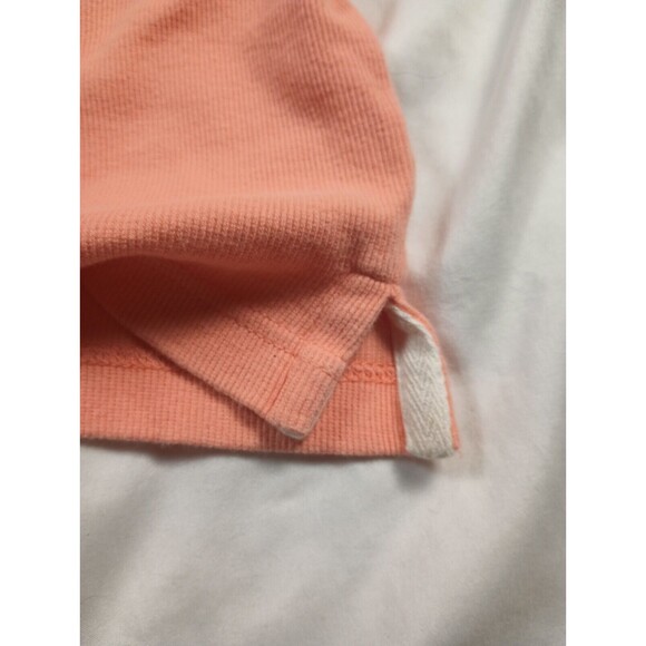 Smith & Watkins Sz L Men Orange Textured  Polo Shirt - Picture 8 of 12